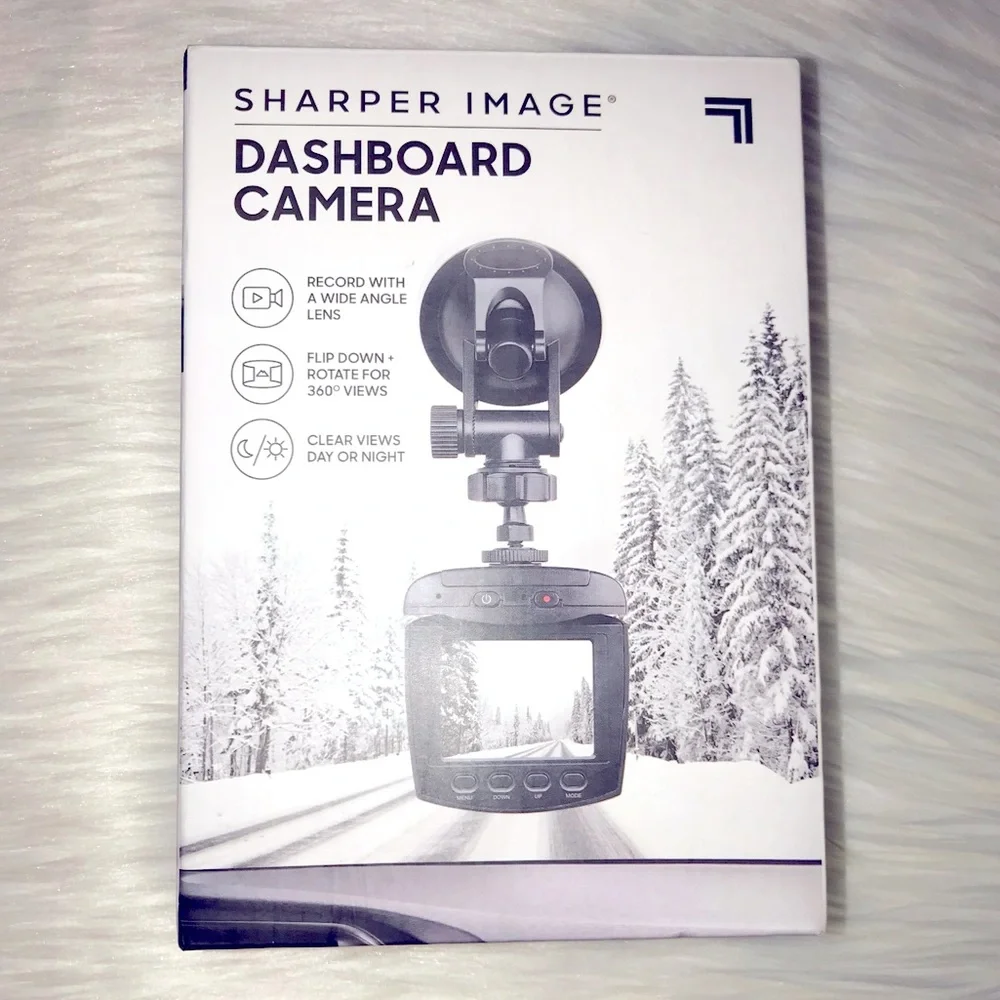 SHARPER IMAGE 720P Dashboard Camera Monitor 270 Degree Pivoting 2.4